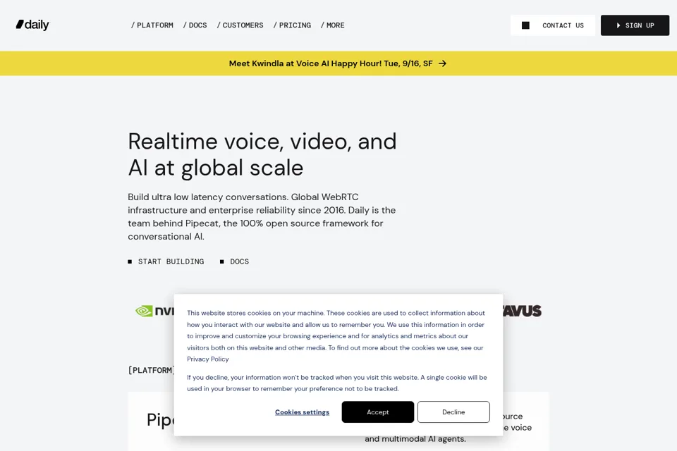 Landing page preview
