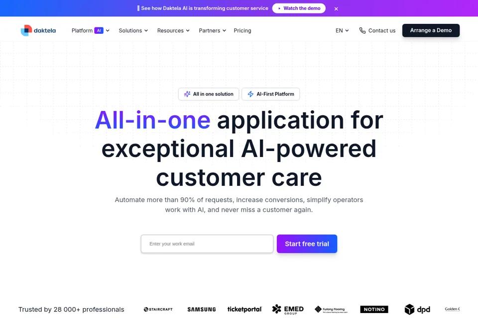 Landing page preview