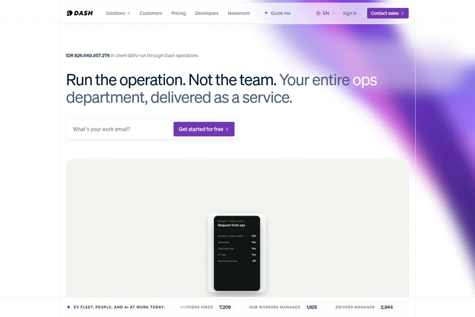 Landing page preview
