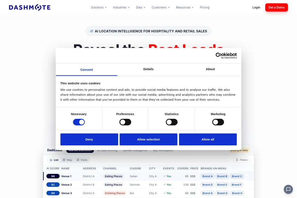 Landing page preview