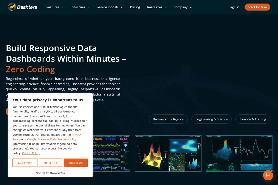 Landing page preview