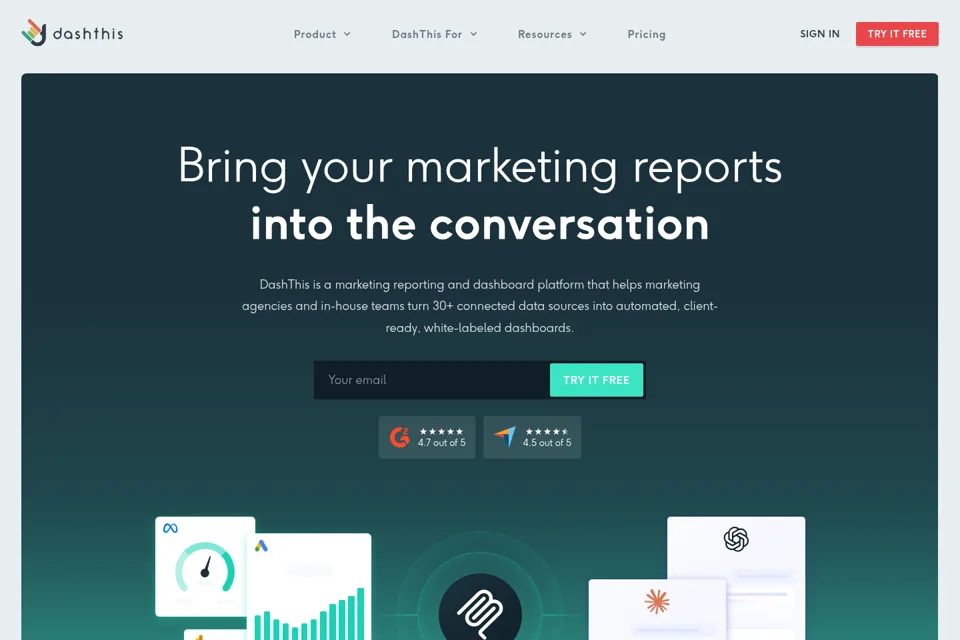 Landing page preview