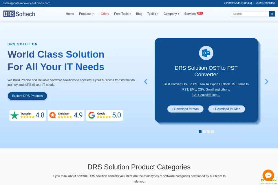 Landing page preview