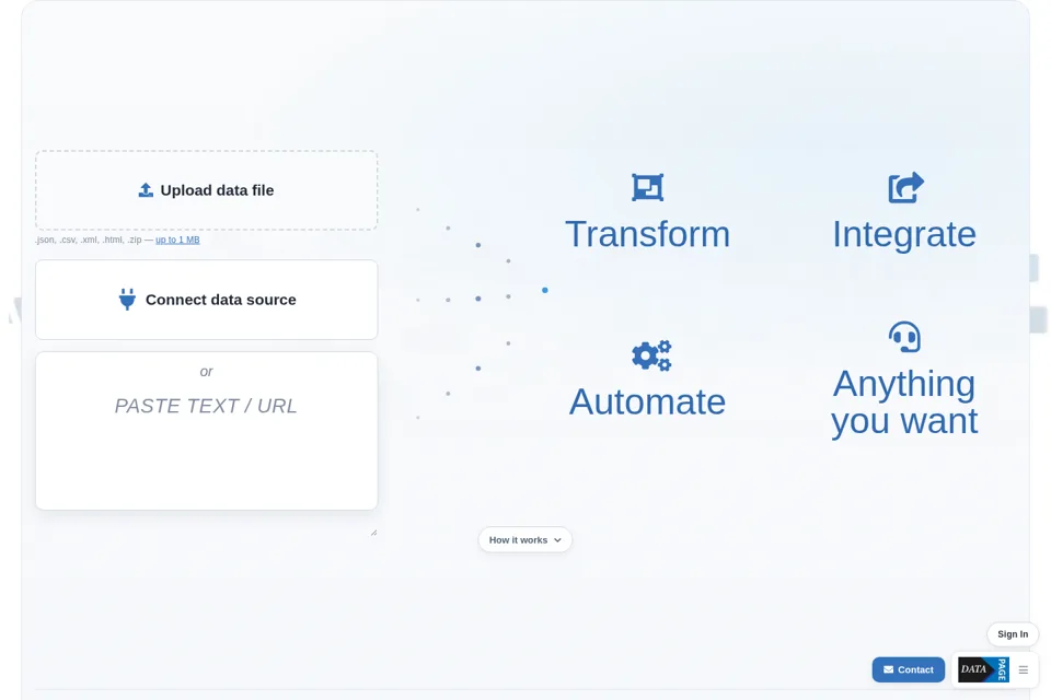 Landing page preview