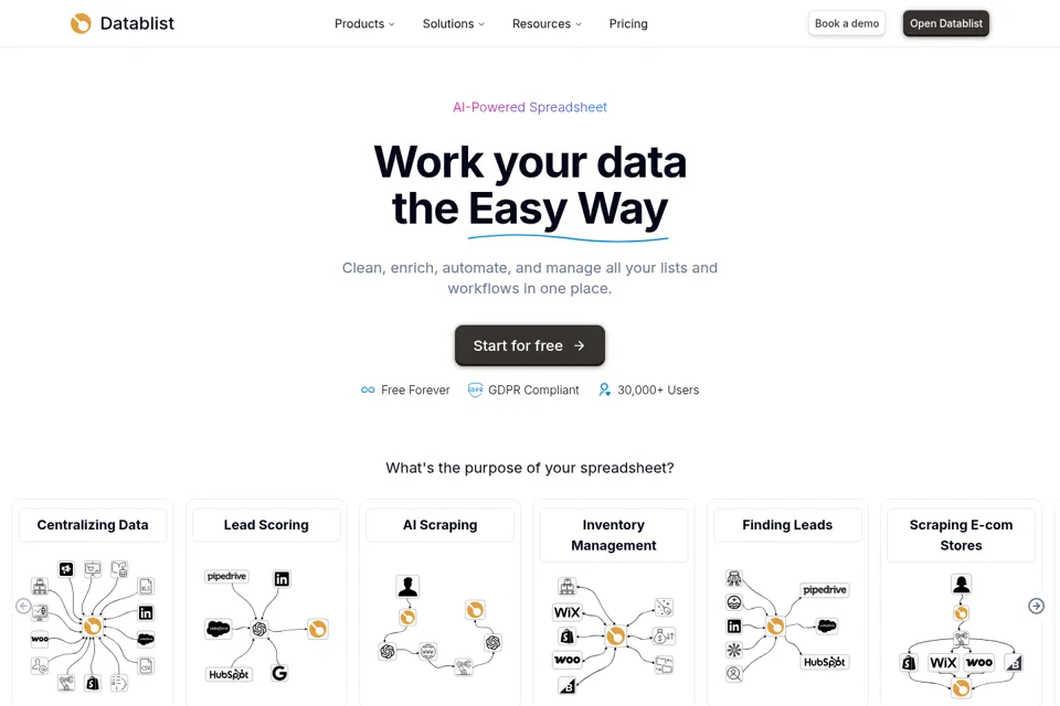 Landing page preview