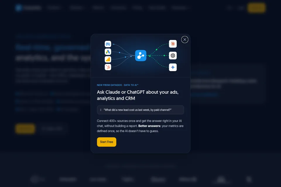 Landing page preview