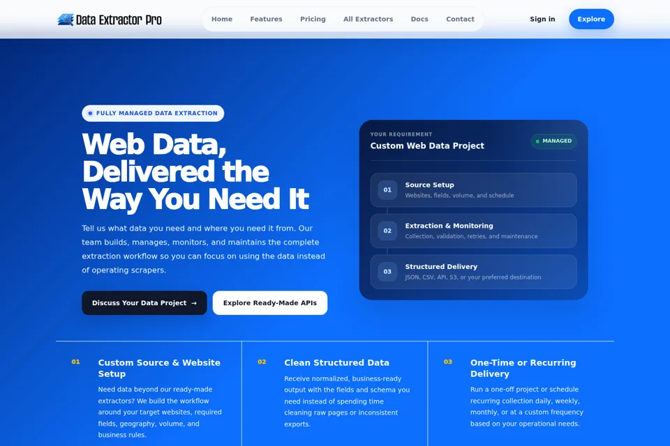 Landing page preview