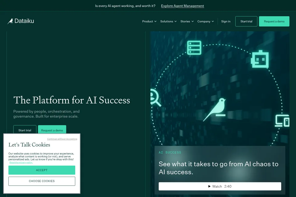 Landing page preview
