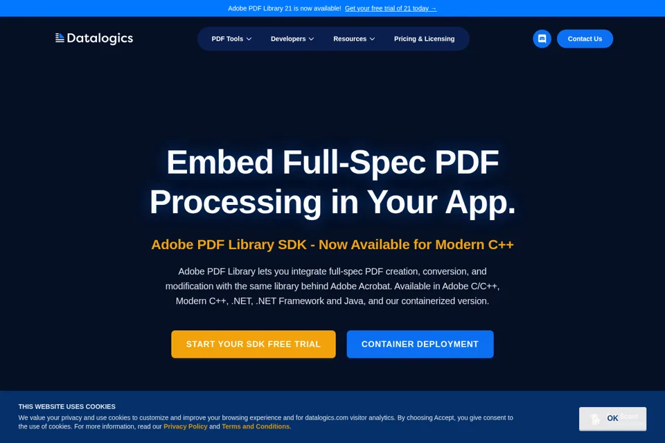 Landing page preview
