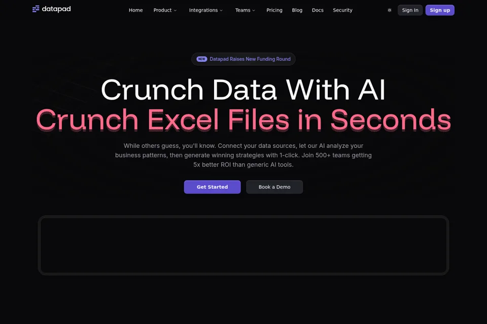 Landing page preview