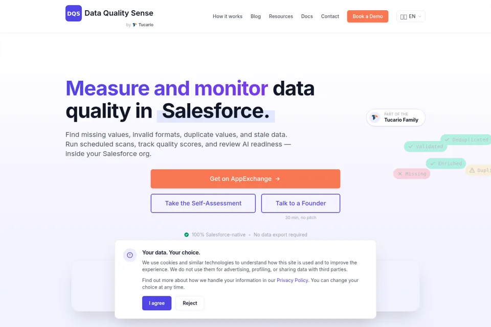 Landing page preview