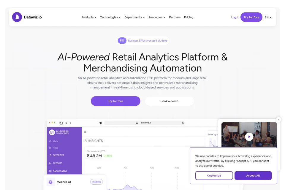 Landing page preview