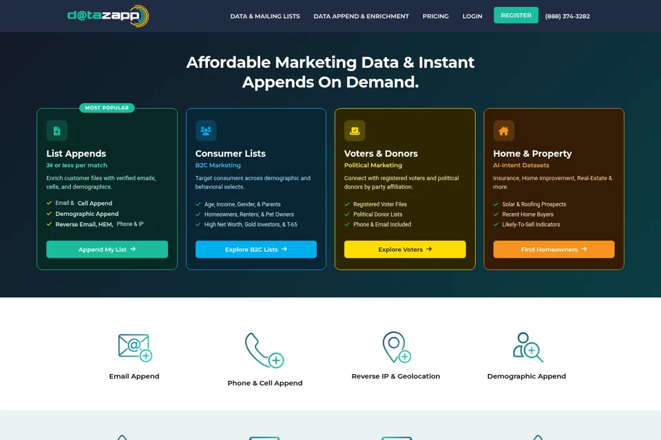 Landing page preview
