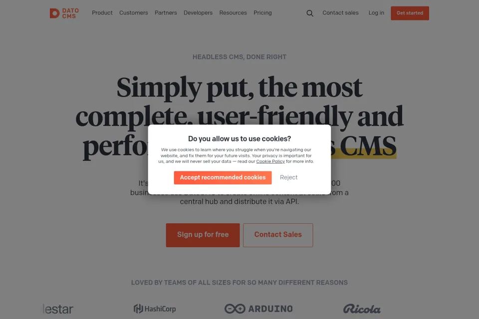 Landing page preview
