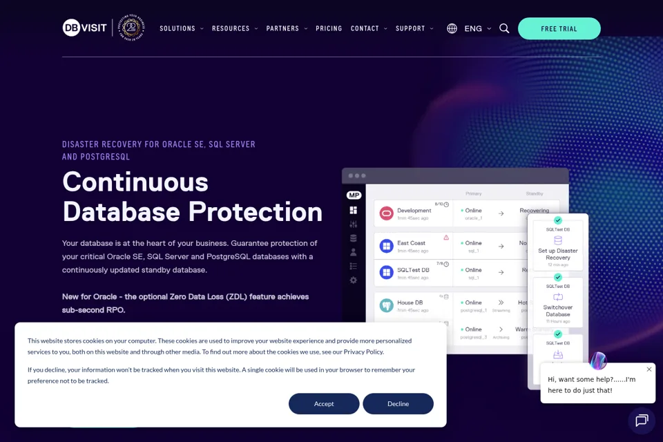 Landing page preview