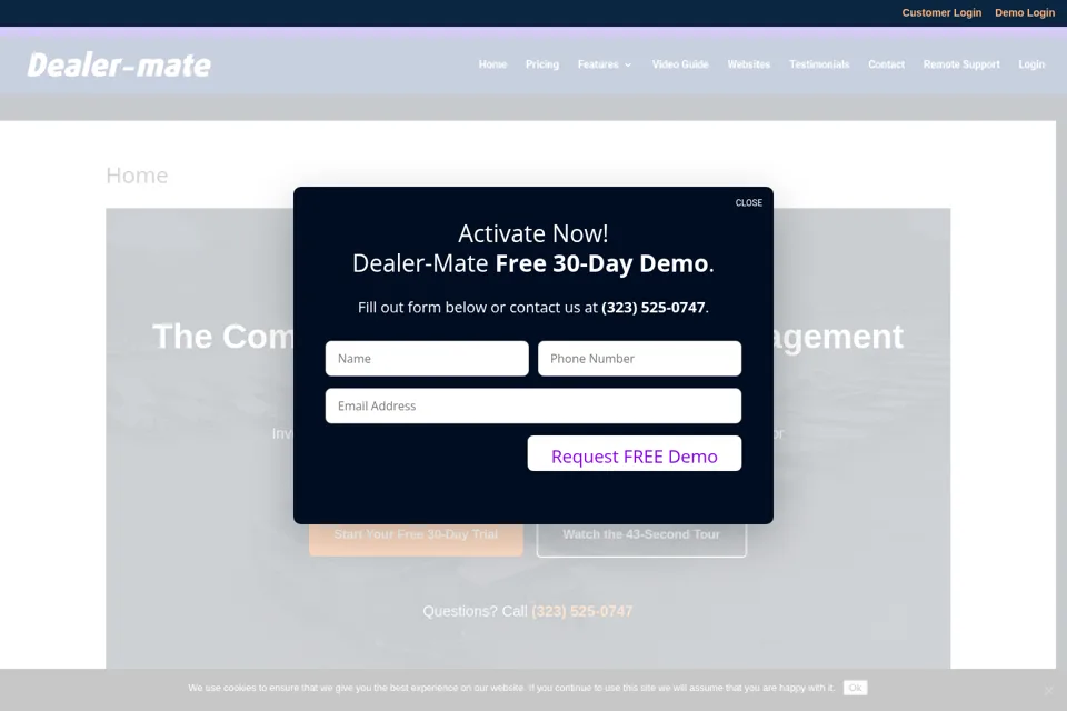 Landing page preview