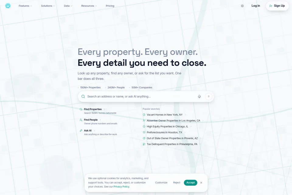 Landing page preview