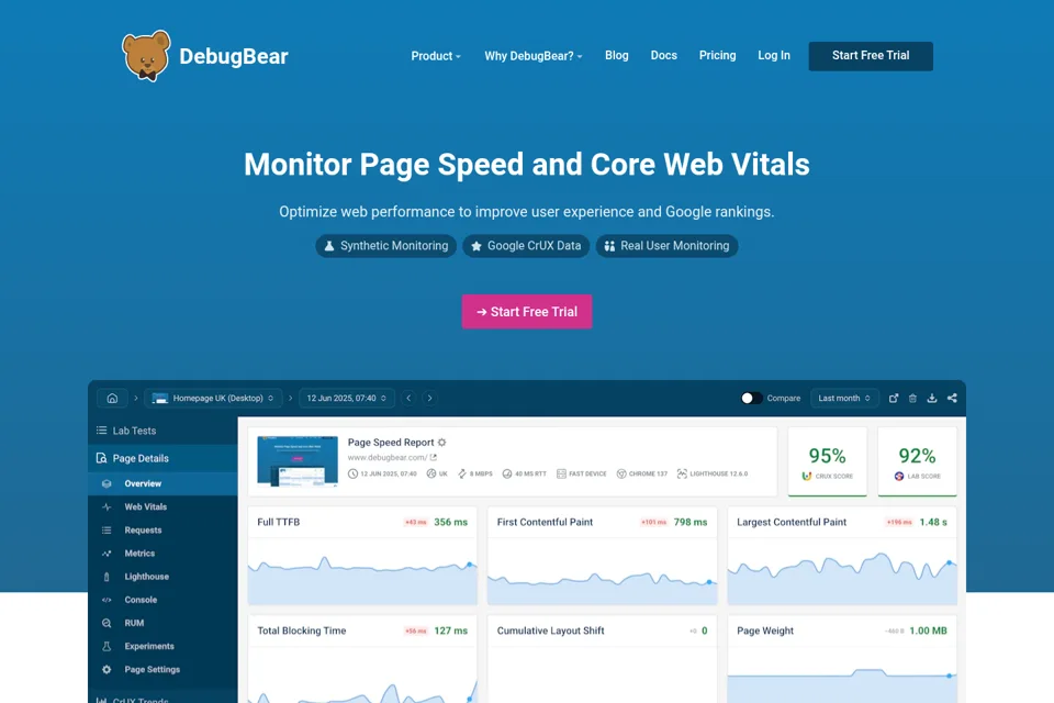 Landing page preview