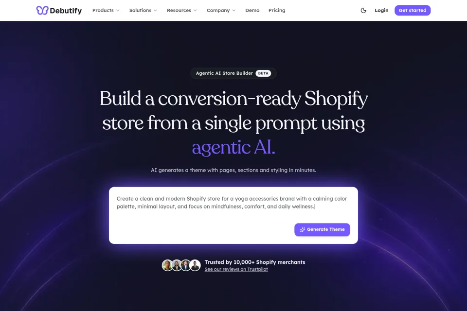 Landing page preview