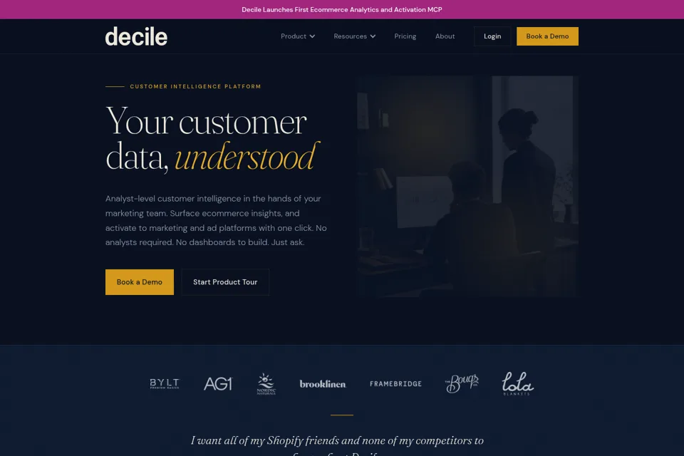 Landing page preview