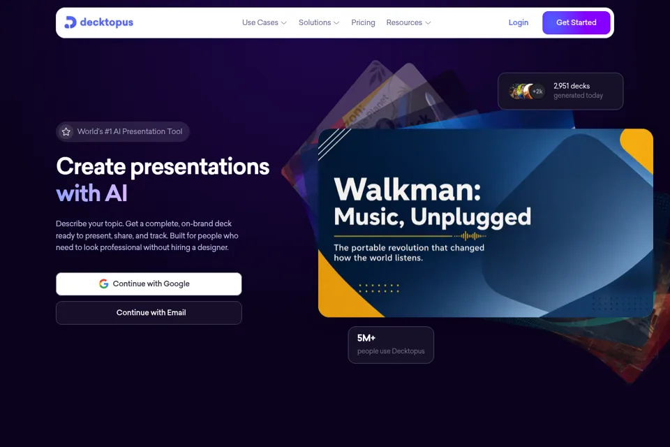 Landing page preview