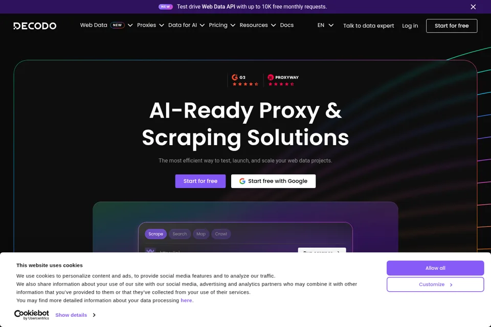 Landing page preview