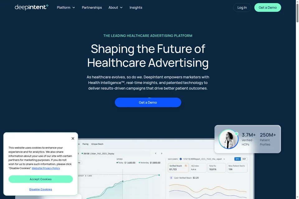 Landing page preview