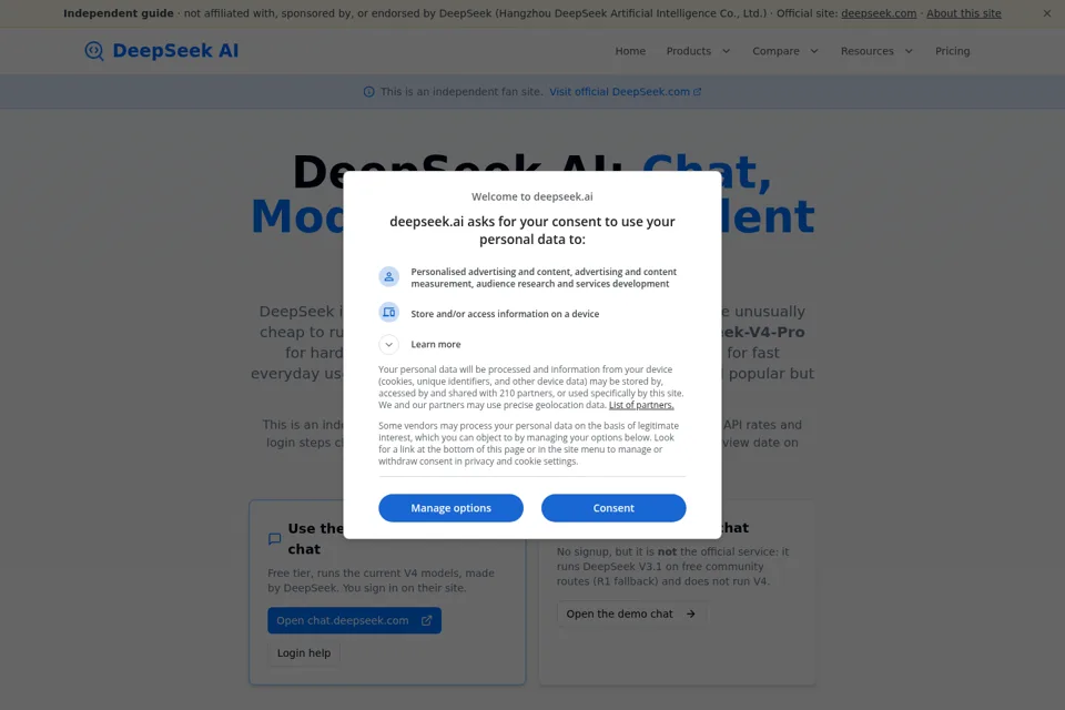 Landing page preview