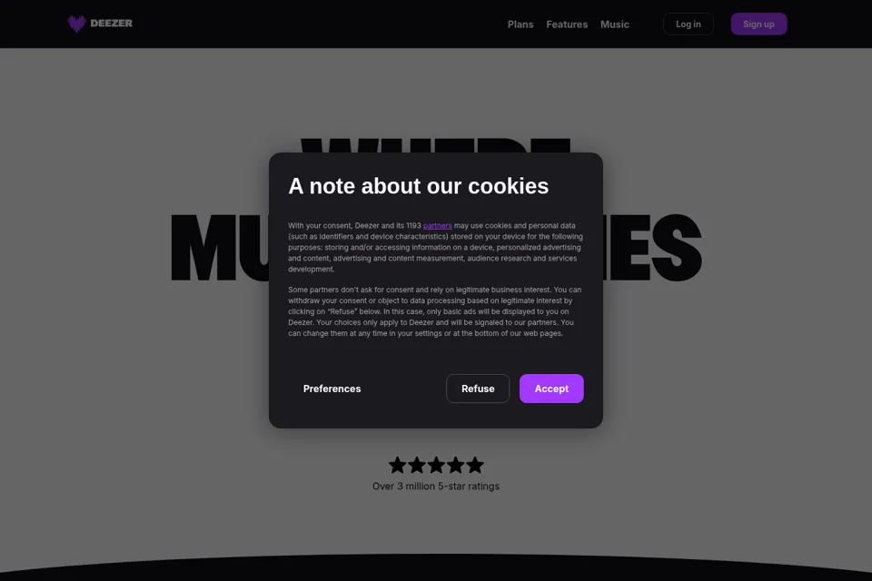 Landing page preview