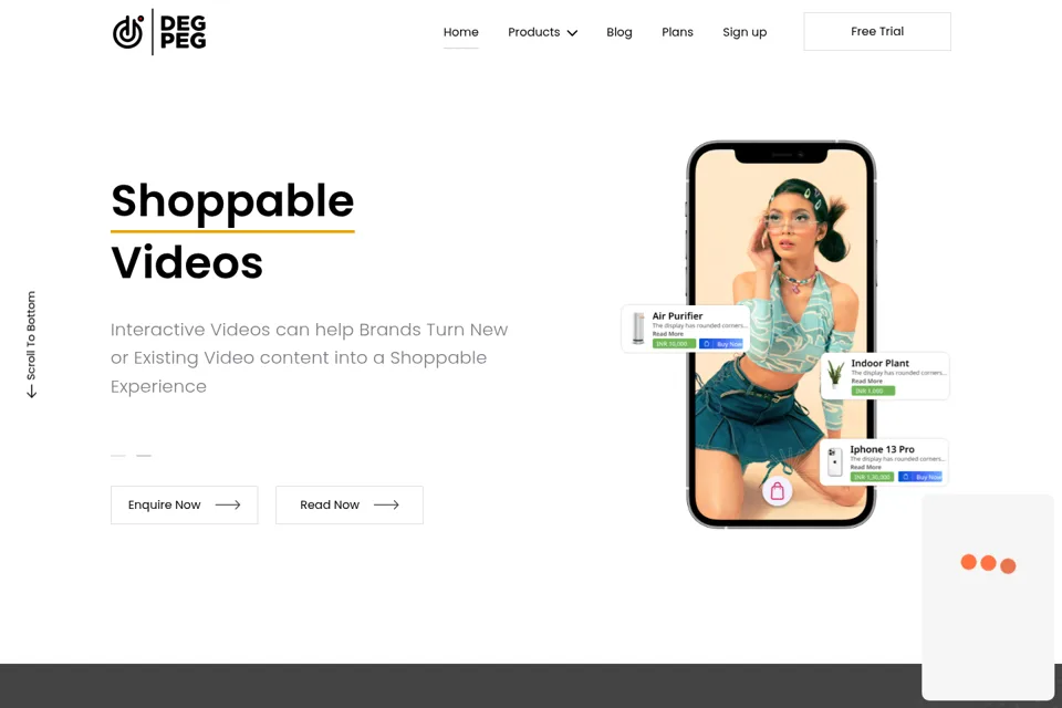 Landing page preview