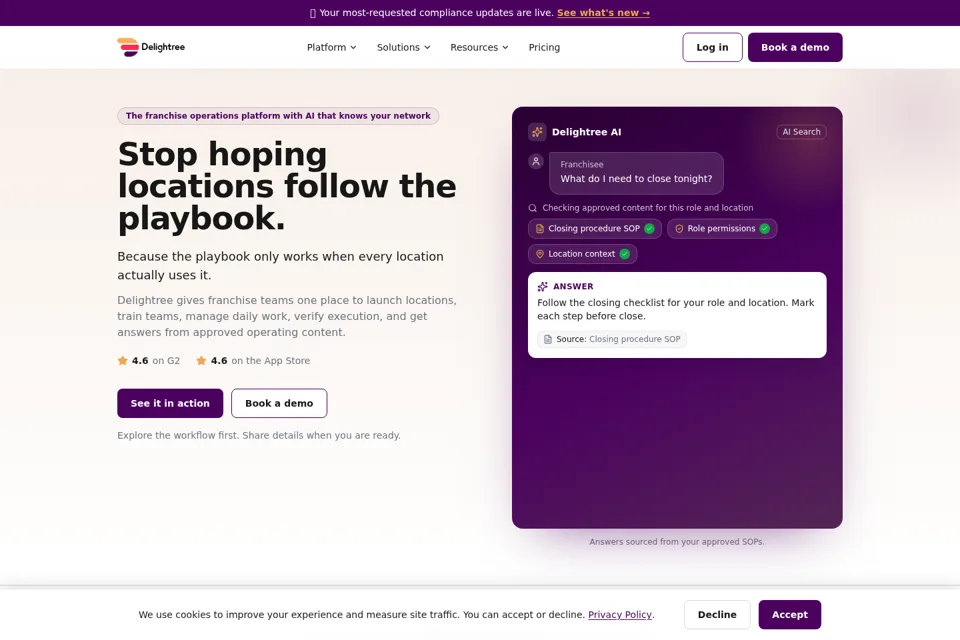 Landing page preview