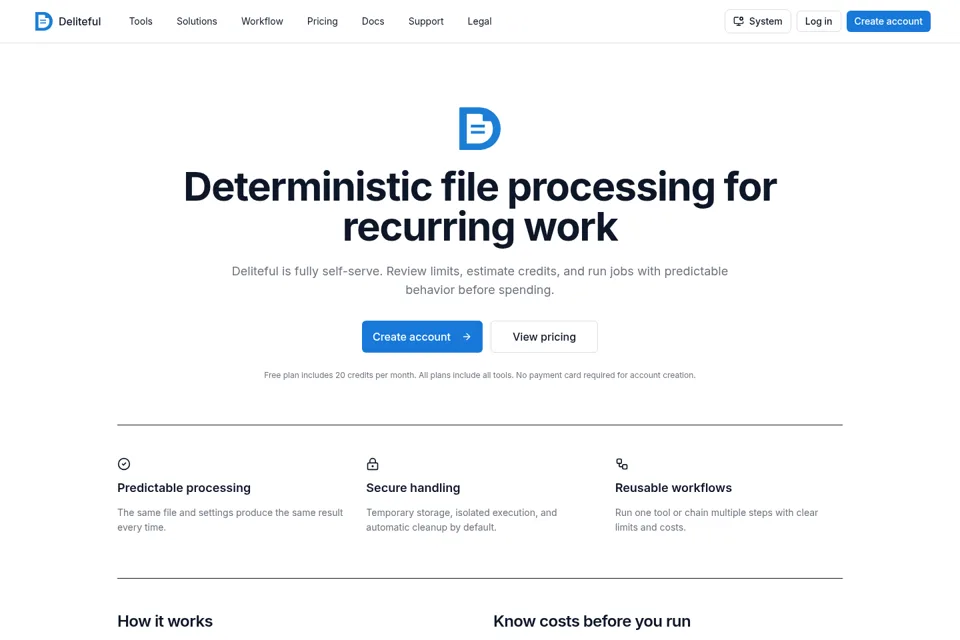 Landing page preview