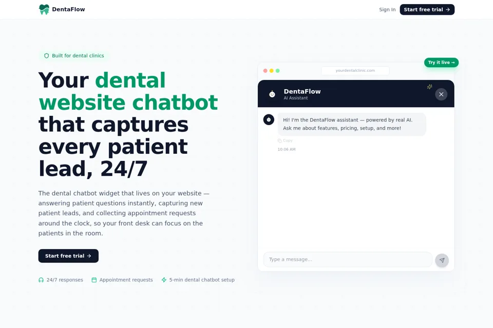 Landing page preview