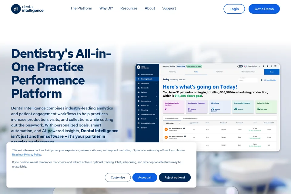 Landing page preview