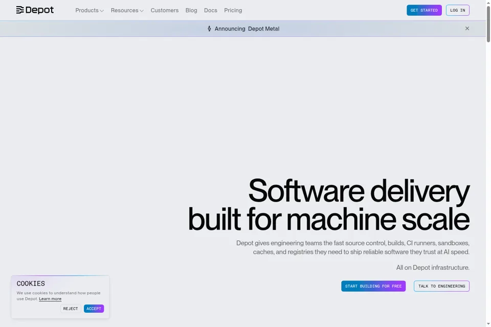 Landing page preview
