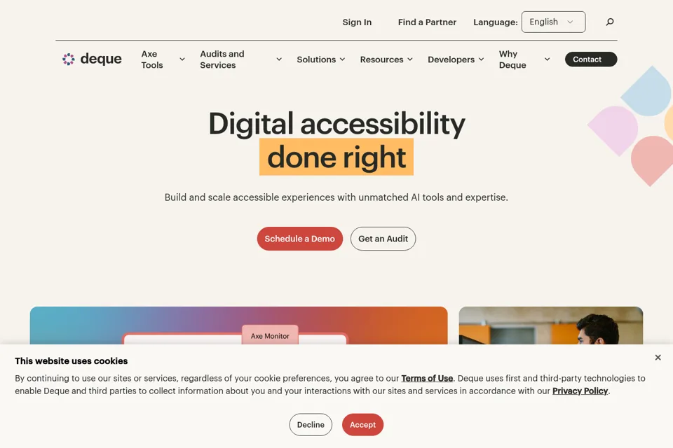 Landing page preview