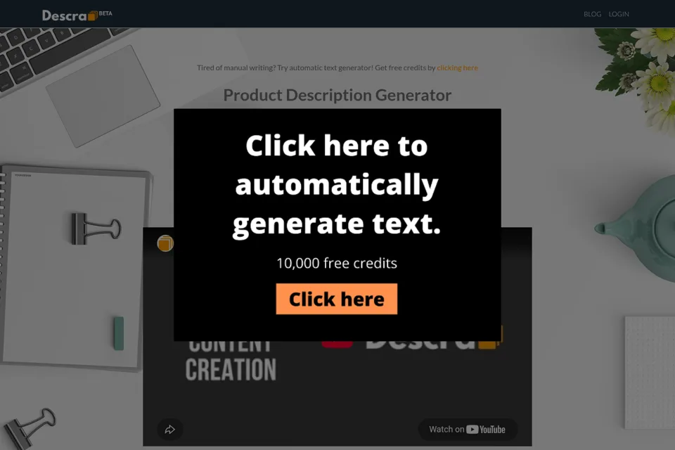 Landing page preview