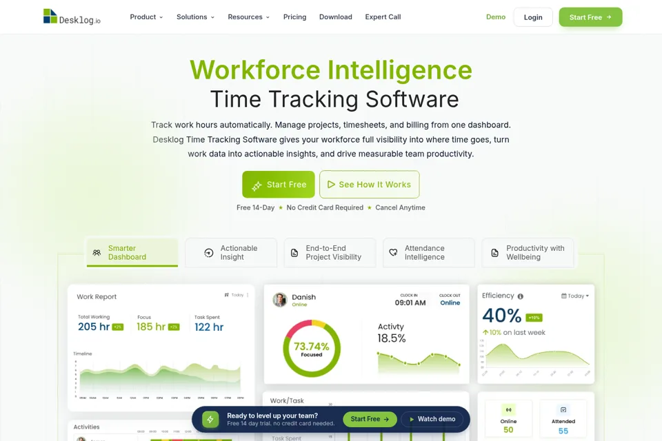 Landing page preview
