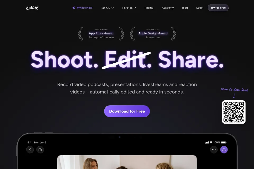 Landing page preview