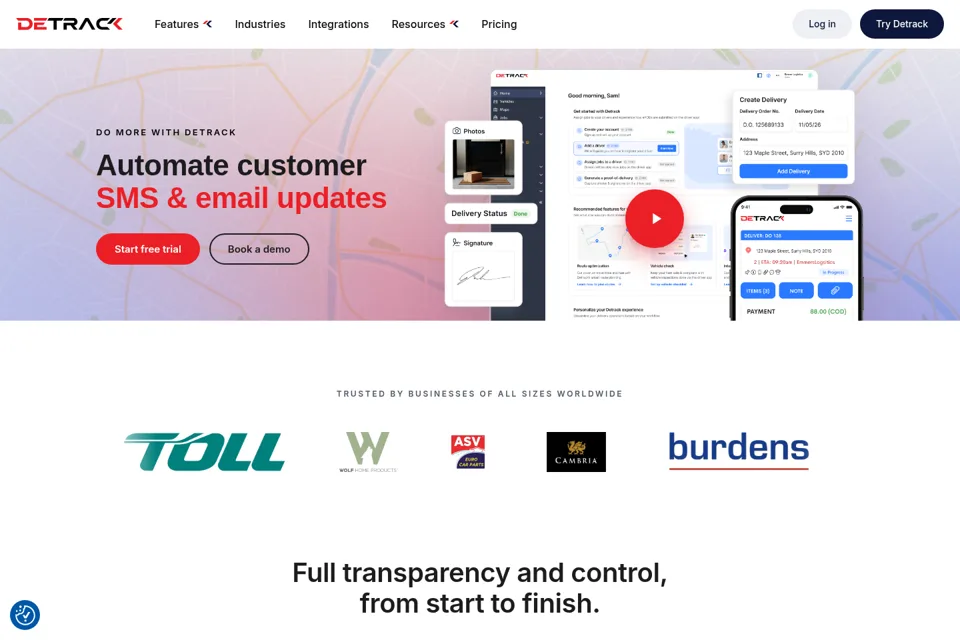 Landing page preview