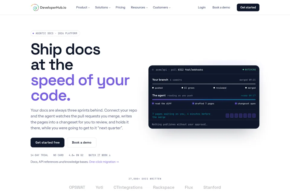 Landing page preview