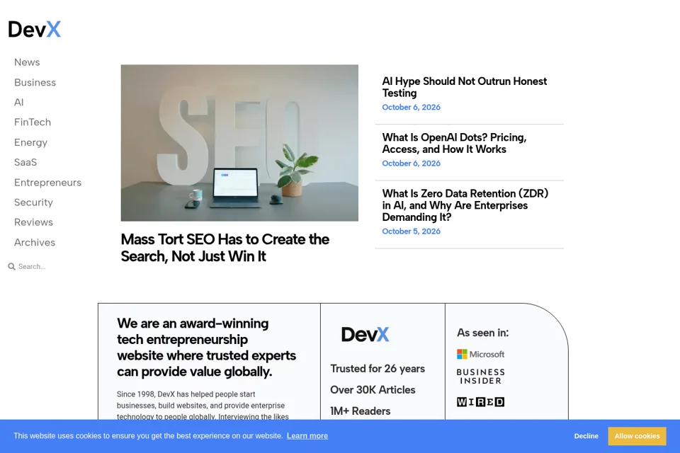 Landing page preview