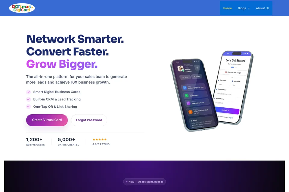 Landing page preview