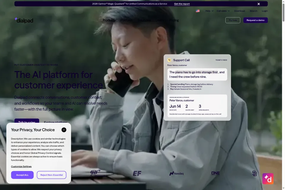 Landing page preview