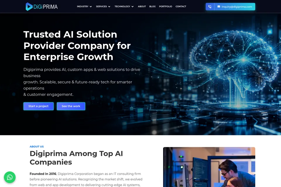 Landing page preview