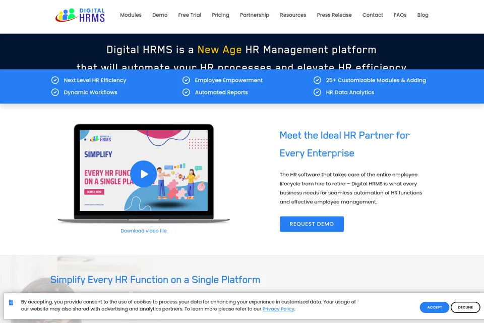 Landing page preview