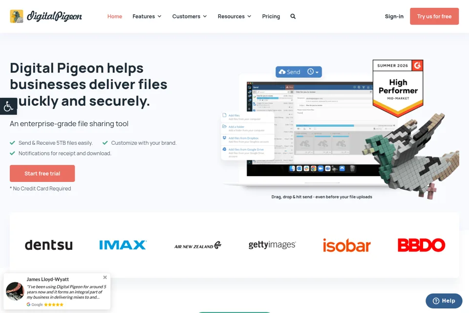 Landing page preview