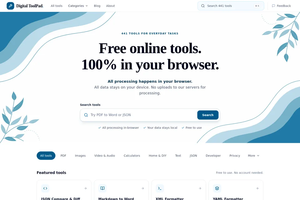 Landing page preview