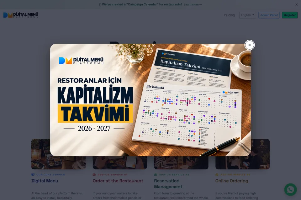 Landing page preview