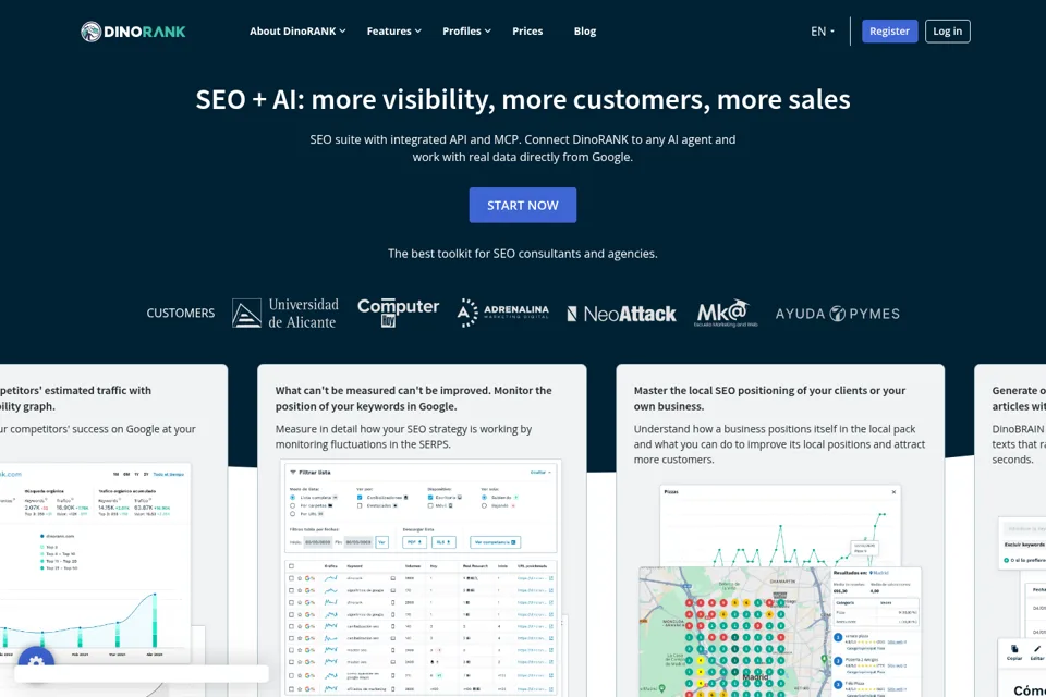 Landing page preview